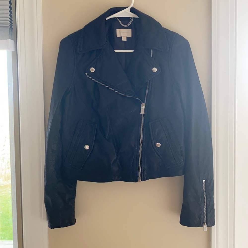 J crew Leather Moto jacket xs